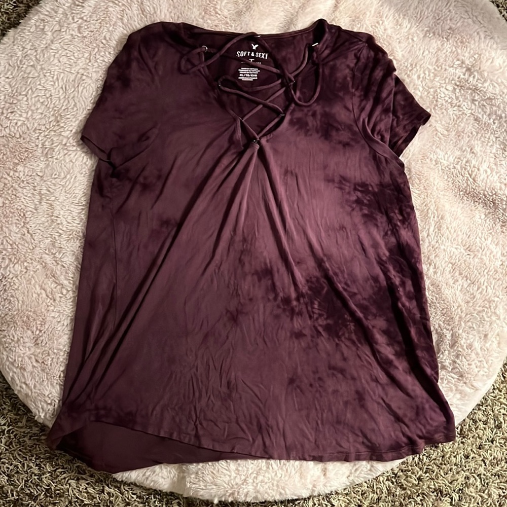 Soft maroon T-shirt